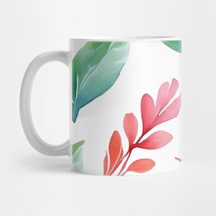 Petite Floral Foliage: Delicate Leaf Patterns Mug